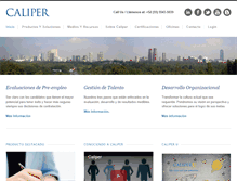 Tablet Screenshot of caliper.com.mx